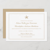 優雅なヒトデ | 結婚s 招待状 (正面/裏面)