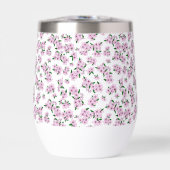 優雅なピンクの桜の花の水彩画 (正面)