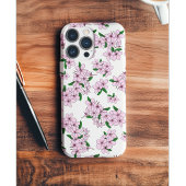 優雅なピンクの桜の花の水彩画 Case-Mate iPhoneケース