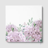 優雅なピンクの紫陽花の洗礼 ゲストブック (裏面)