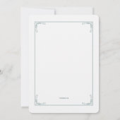 優雅なフレーム宗教的招待状 招待状 (裏面)