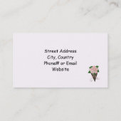 優雅なフローラデザイン結婚...の花束 名刺 (裏面)