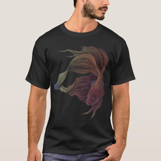 優雅なベタ Tシャツ (正面)