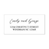 優雅なモダン結婚式 セルフインキングスタンプ (デザイン)