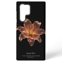 優雅なユリの花の聖書のスマホケース