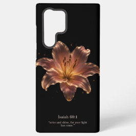 優雅なユリの花の聖書のスマホケース SAMSUNG GALAXY S22 ULTRAケース