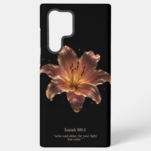 優雅なユリの花の聖書のスマホケース SAMSUNG GALAXYケース (裏面)