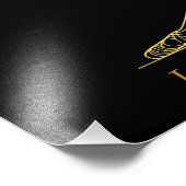 優雅なラインアートバレリーナ – 私は自分自身のために踊る フォトプリント            (角)