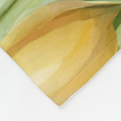 優雅なリンゴの花、チューリップ、イースターエッグ フリースブランケット (角)