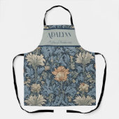 優雅なレトロ花母への定年プレゼント エプロン (正面)