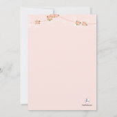 優雅なレースの招待状 招待状 (裏面)