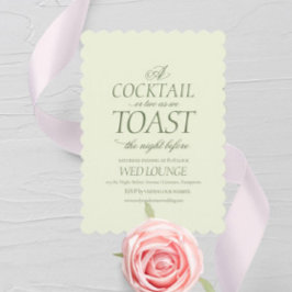 優雅なロココスタイルの前夜祭 ウェディング シーズンカード