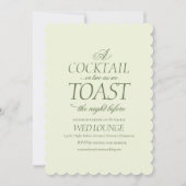 優雅なロココスタイルの前夜祭 ウェディング シーズンカード (正面)