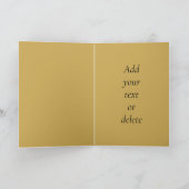 優雅な中国の龍の年 赤と金 サンキューカード (内部)