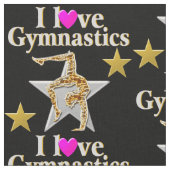 優雅な体操少女 ファブリック (クローズアップ)