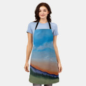 優雅な光沢の丘 エプロン (着用した状態)