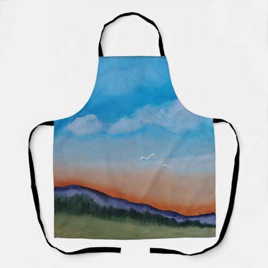 優雅な光沢の丘 エプロン (正面)