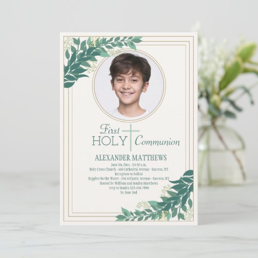 優雅な写真宗教的 招待状 (スタンド正面)