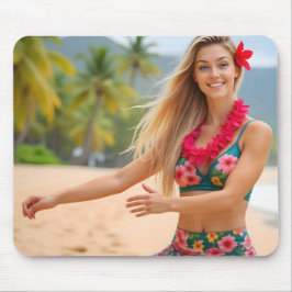 優雅な動き：ヘレナのビーチサイドダンス マウスパッド