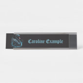 優雅な動き、黒い白鳥 デスクネームプレート (正面)