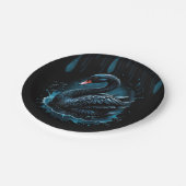 優雅な動き、黒い白鳥。 ペーパープレート (アングル)