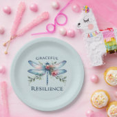 優雅な回復力 – ドラゴン芸術的フライ ペーパープレート (パーティー)