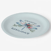 優雅な回復力 – ドラゴン芸術的フライ ペーパープレート (アングル)