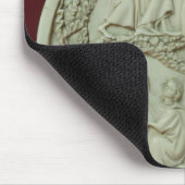 優雅な場面、c.1320-30を描写する鏡の箱 マウスパッド (コーナー)