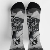 "優雅な夢想：単色のダンス" ソックス (上部)