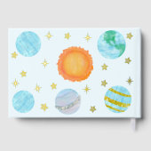 優雅な太陽の1周目お誕生日おめでとう 男の子 ゲストブック (裏面)
