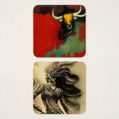 優雅な女性のシルエット (正面&裏面)