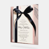 「優雅な始まり：エレガントな結婚式へようこそ」 アクリルサイン (傾斜)