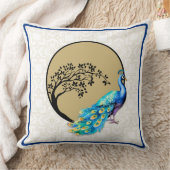 優雅な孔雀の装飾装飾用クッション クッション (ブランケット)