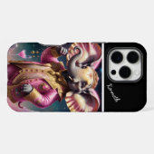 優雅な宇宙象 iPhoneケース (裏面横)