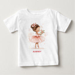 優雅な小さなバレリーナ ベビーTシャツ