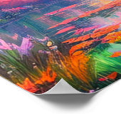 優雅な川の虹の交響曲 ポスター (角)