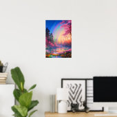 優雅な川の虹の交響曲 ポスター (ホームオフィス)