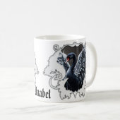 優雅な影の中で:黒い白鳥。 コーヒーマグカップ (正面右)
