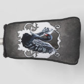 優雅な影の中で：黒い白鳥。 ゴルフヘッドカバー (正面)