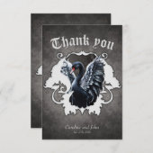 優雅な影の中で:黒い白鳥 サンキューカード (正面/裏面)