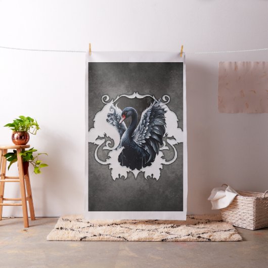 優雅な影の中で：黒い白鳥。 ファブリック (インサイチュ)