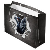 優雅な影の中で:黒い白鳥。 ラージペーパーバッグ (裏面アングル)