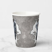 優雅な影の中で：黒い白鳥。 紙コップ (左)