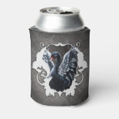 優雅な影の中で：黒い白鳥。 缶クーラー (缶裏面)