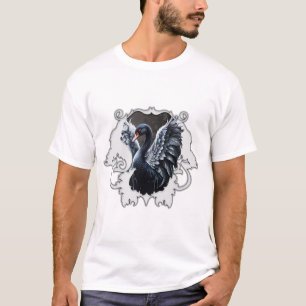優雅な影の中で:黒い白鳥。 Tシャツ