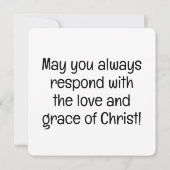 「優雅な応答」グリーティングカード カード (裏面)