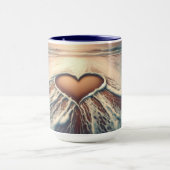 "優雅な愛"コーヒーマグ（パノラマの風景） マグカップ (中央)