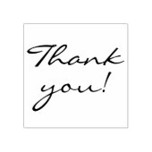 優雅な手書きのサンクススタンプ ラバースタンプ (インプリント)