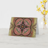 優雅な挨拶状 カード (黄色い花)