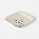 優雅な新章が始まる ブック ブライダルシャワー ペーパープレート (傾斜あり)